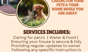 In need of a pet / house sitter?
